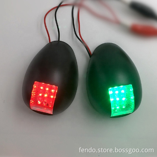 12V LED Green and Red Navigation Lights for Marine Yacht Boat